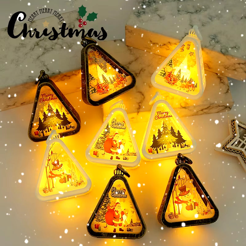 Christmas Decoration 2024 Christmas Ornaments Scary Halloween Hanging Accessories Party Christmas Decoration Luminous New Year