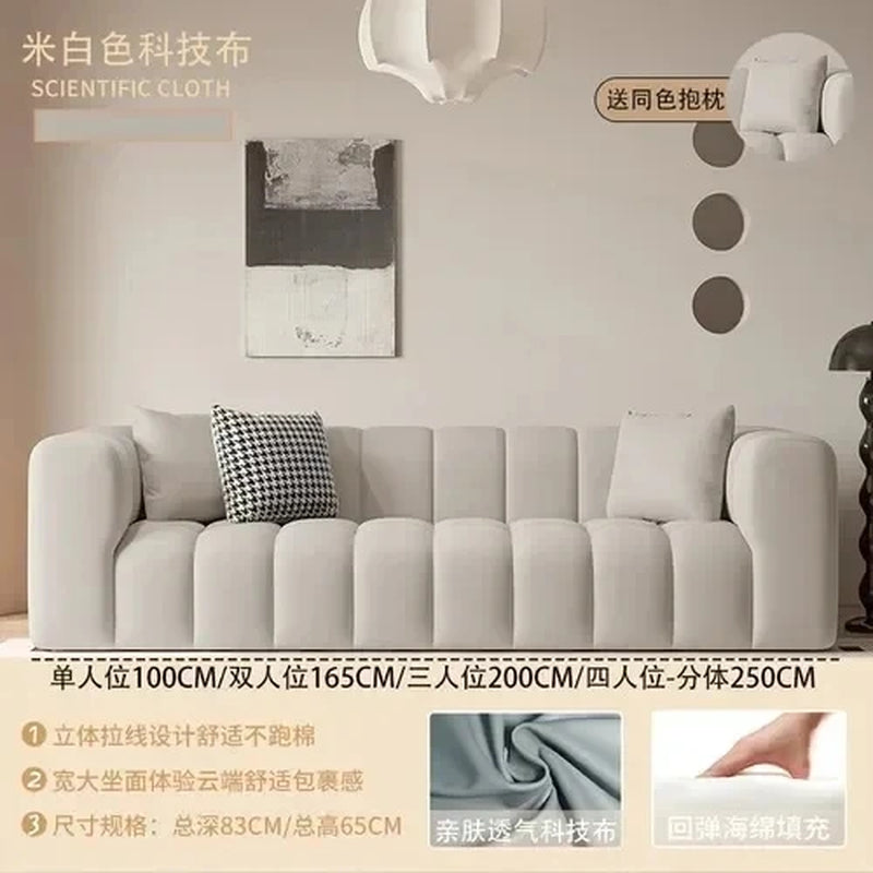 Comfortable Puff White Sofa Nordic Luxury Lazy Relaxing Modern Sofas Living Room Woonkamer Banken Garden Furniture Sets