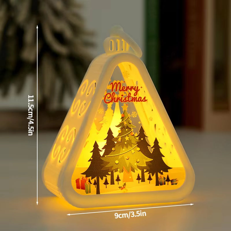 Christmas Decoration 2024 Christmas Ornaments Scary Halloween Hanging Accessories Party Christmas Decoration Luminous New Year