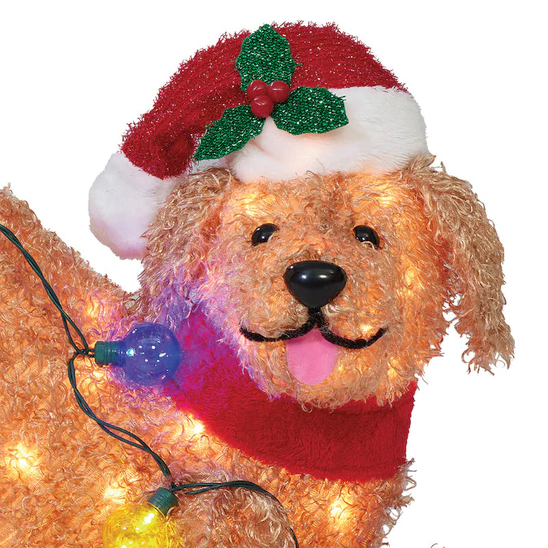 18-In Lighted Doodle Dog Decoration