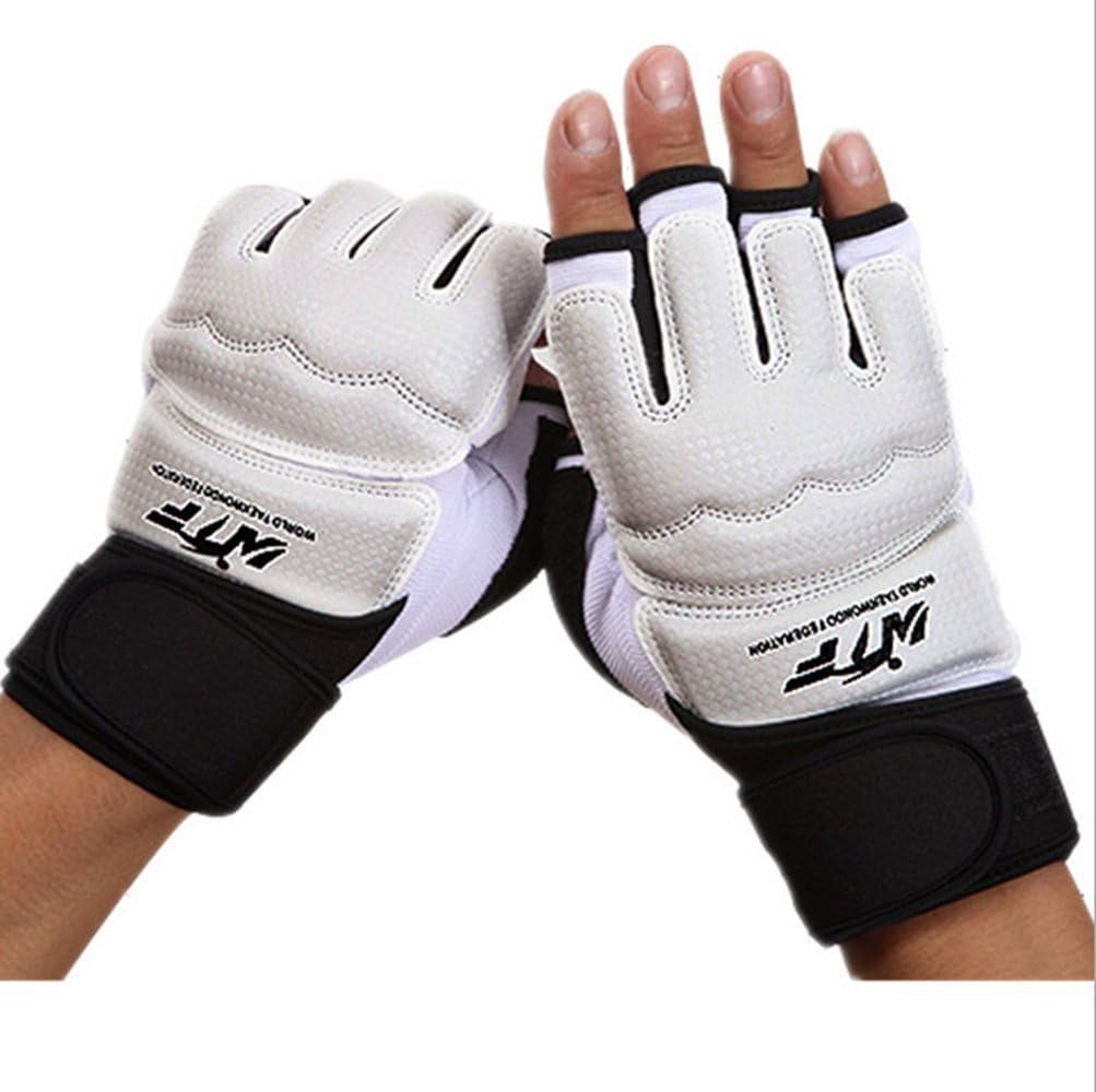 Half Finger Taekwondo Training Boxing Gloves, Taekwondo/Muay Thai Training/Punching Bag Gym Half Mitts Sparring Gloves